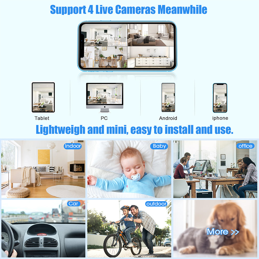 Hot Selling QZT R89 HD 1080P Mini cameras Wifi Motion Detection camera