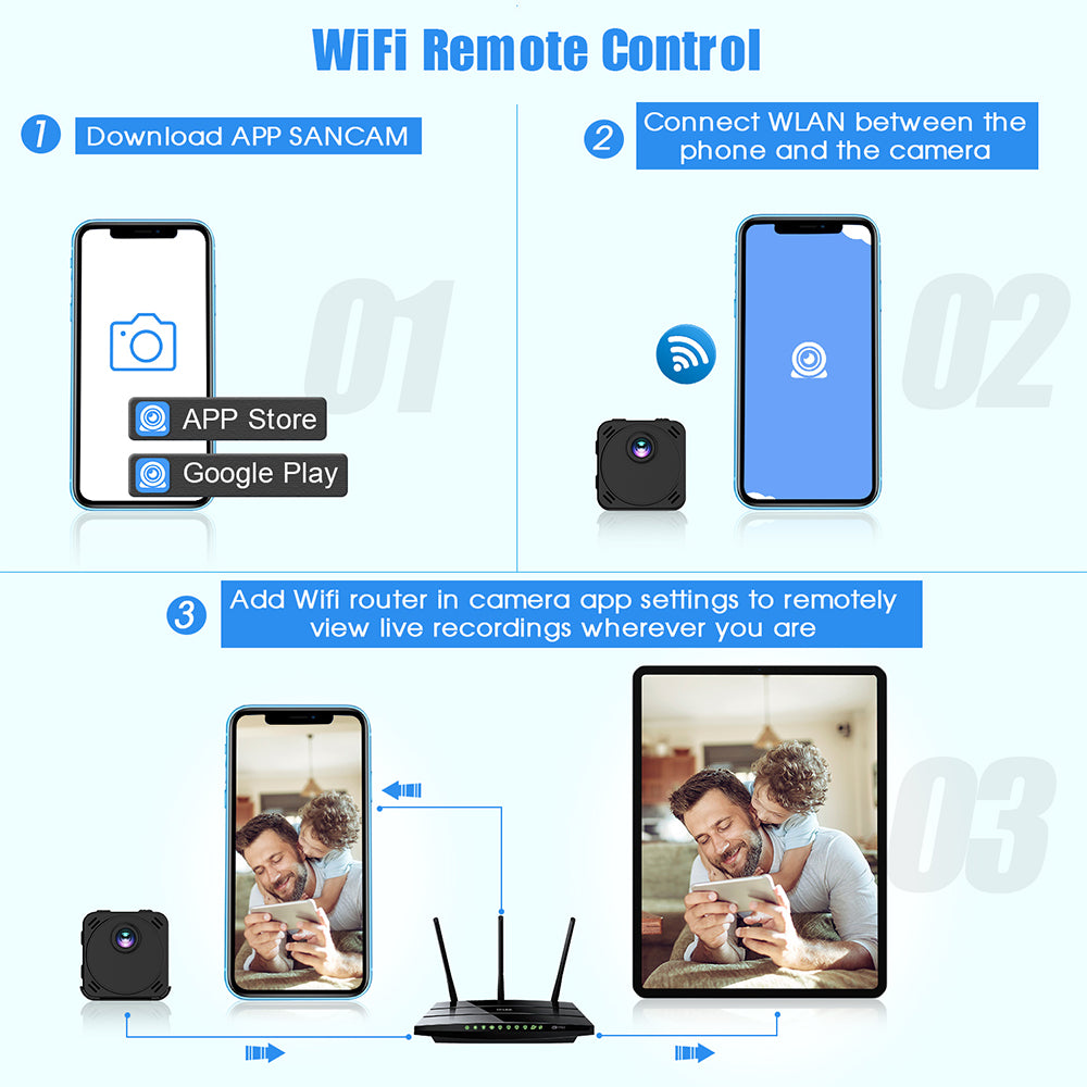 Hot Selling QZT R89 HD 1080P Mini cameras Wifi Motion Detection camera