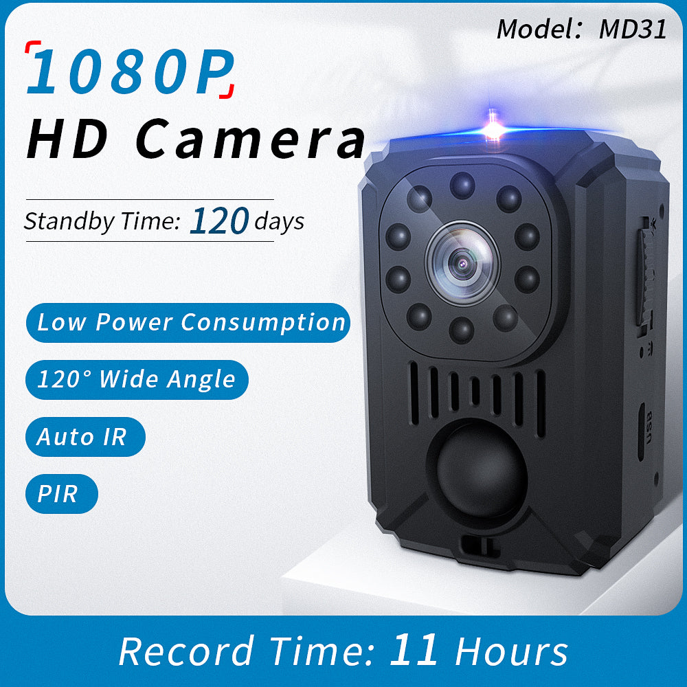 QZT MD31 1080P Mini caméra de poche caméra vidéo Vision nocturne petite caméra d'action 