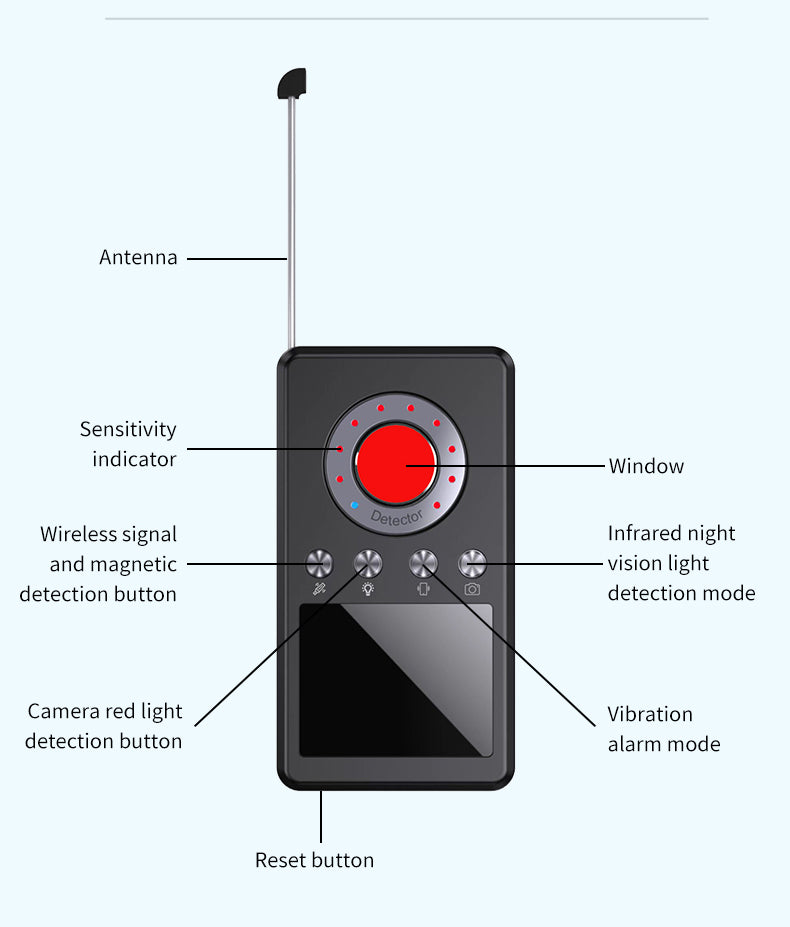 QZT D1 détecteur de caméra espion Anti espion Mini caméra Gsm caméra cachée 