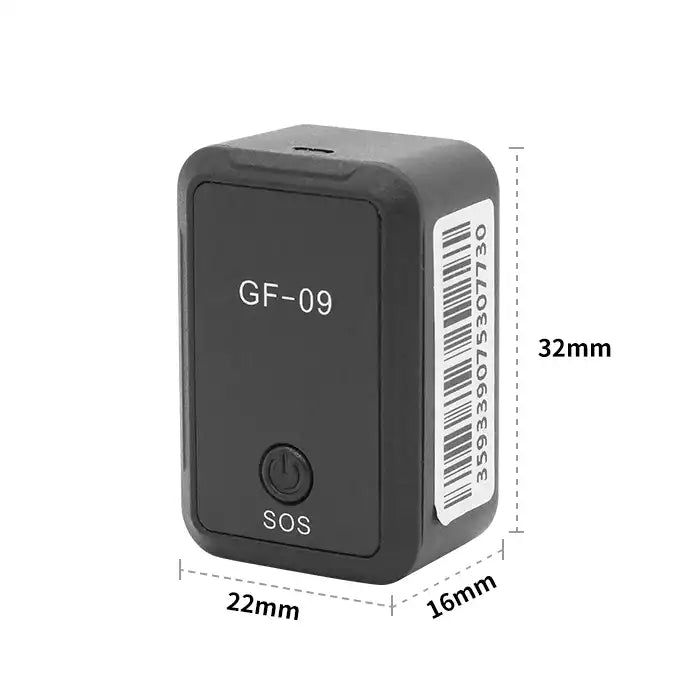 Mini traqueur de localisation QZT GF09 32 Go avec dispositifs d'alarme magnétiques puissants 