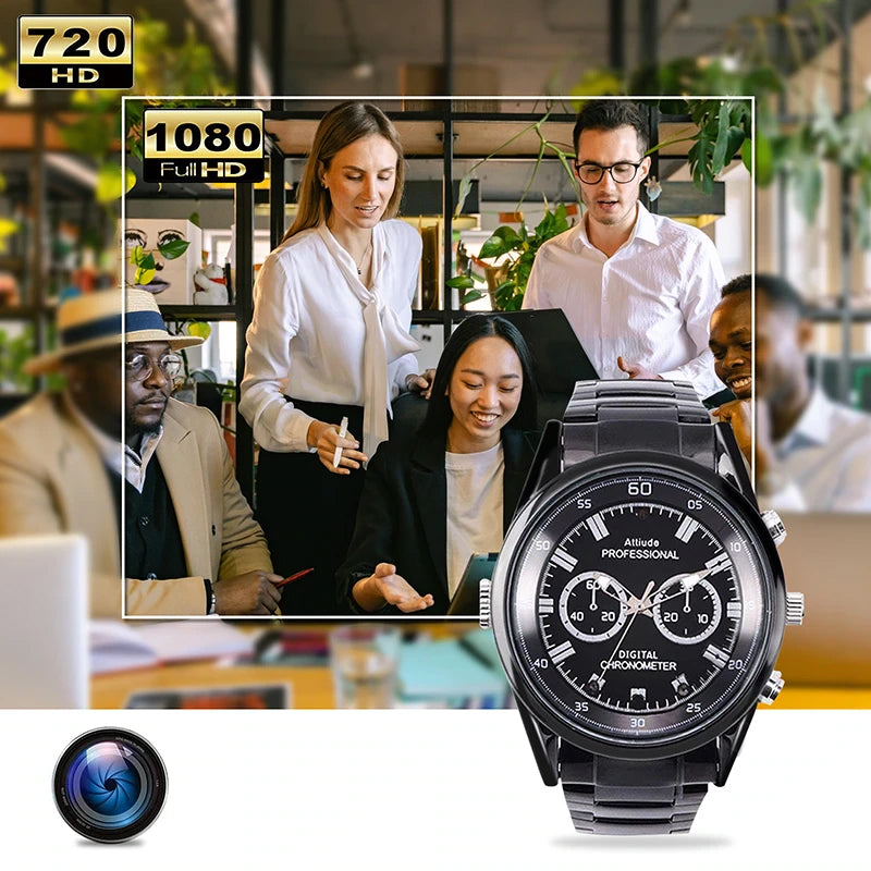 QZT T11 Caméra compacte Type de montre Caméra de détection de mouvement infrarouge 