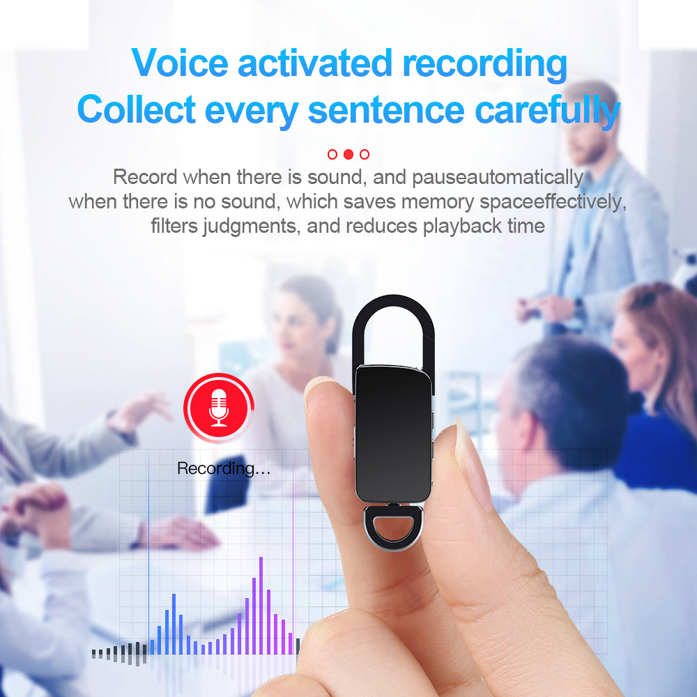 QZT S20 Voice Recorder Key chain Mini Dictaphone