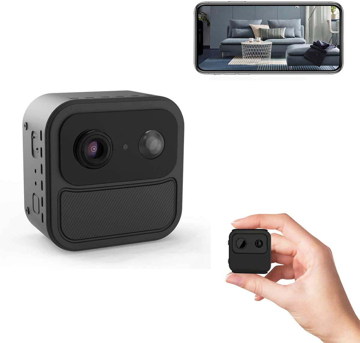 R9 Mini caméra Wifi grand Angle de vision caméra cachée Surveillance batterie petite caméra 