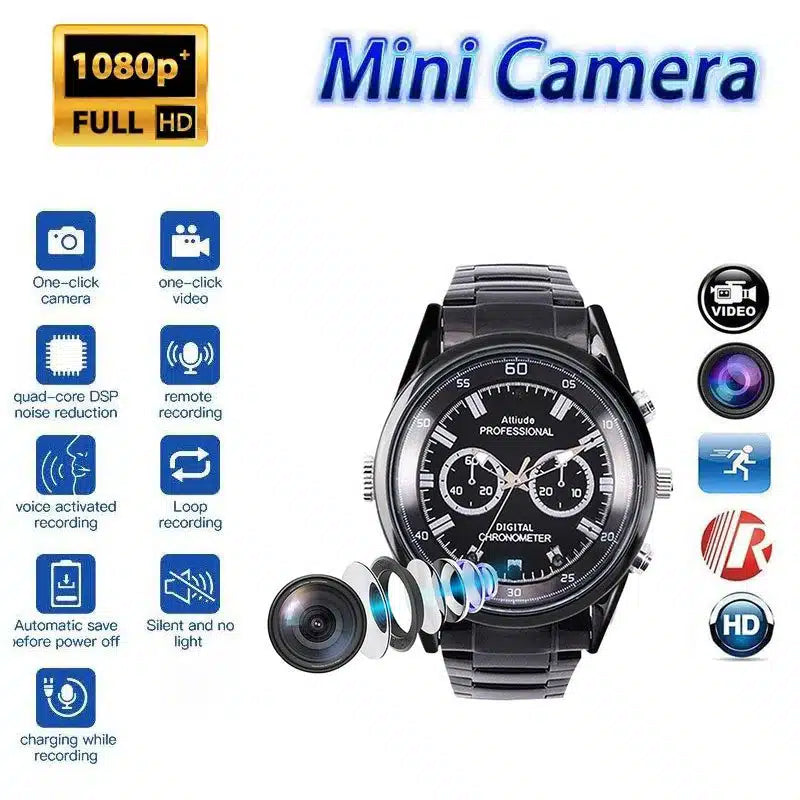 QZT T11 Compact Camera Watch Type Infrared Motion Detection Camera