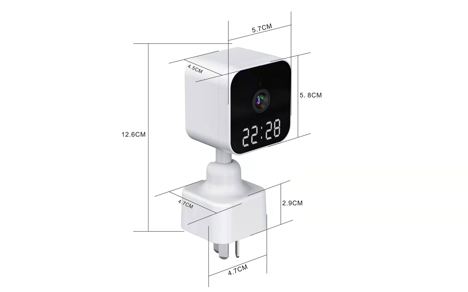 QZT A-17-SZ 2MP Mini caméra de surveillance pour bébé de sécurité extérieure Hd