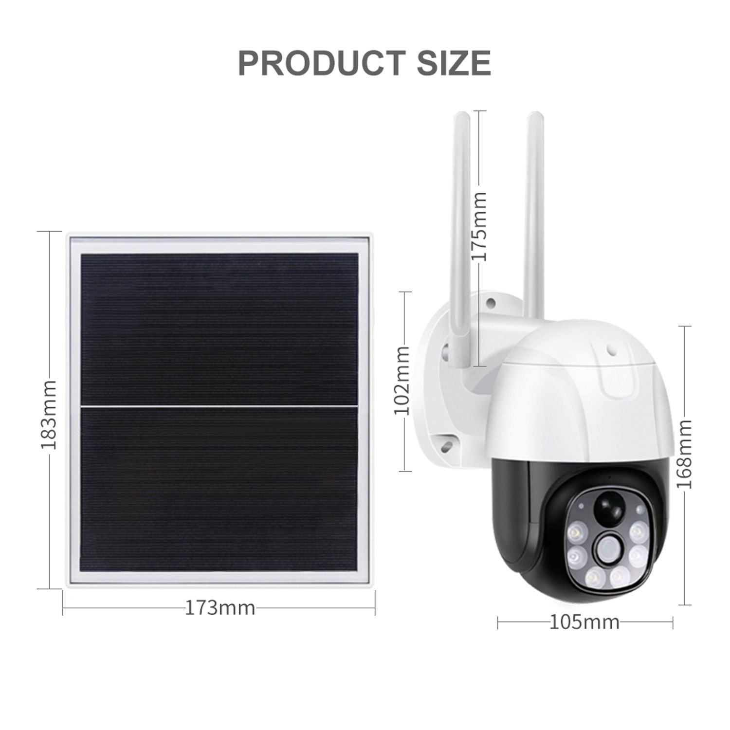 Prix ​​de gros VRT-VC9-G extérieur 1080P CCTV Surveillance enregistreur vidéo Vision nocturne sans fil sécurité ptz caméra solaire 