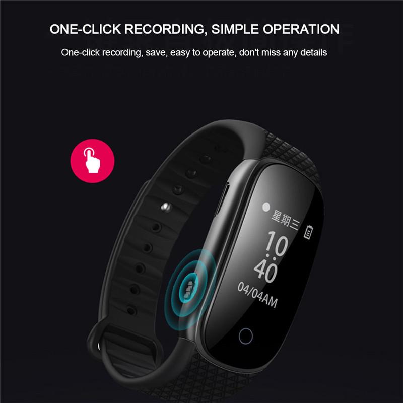 QZT L18 montre intelligente montre de fitness avec fonction d'enregistrement enregistreur audio numérique 