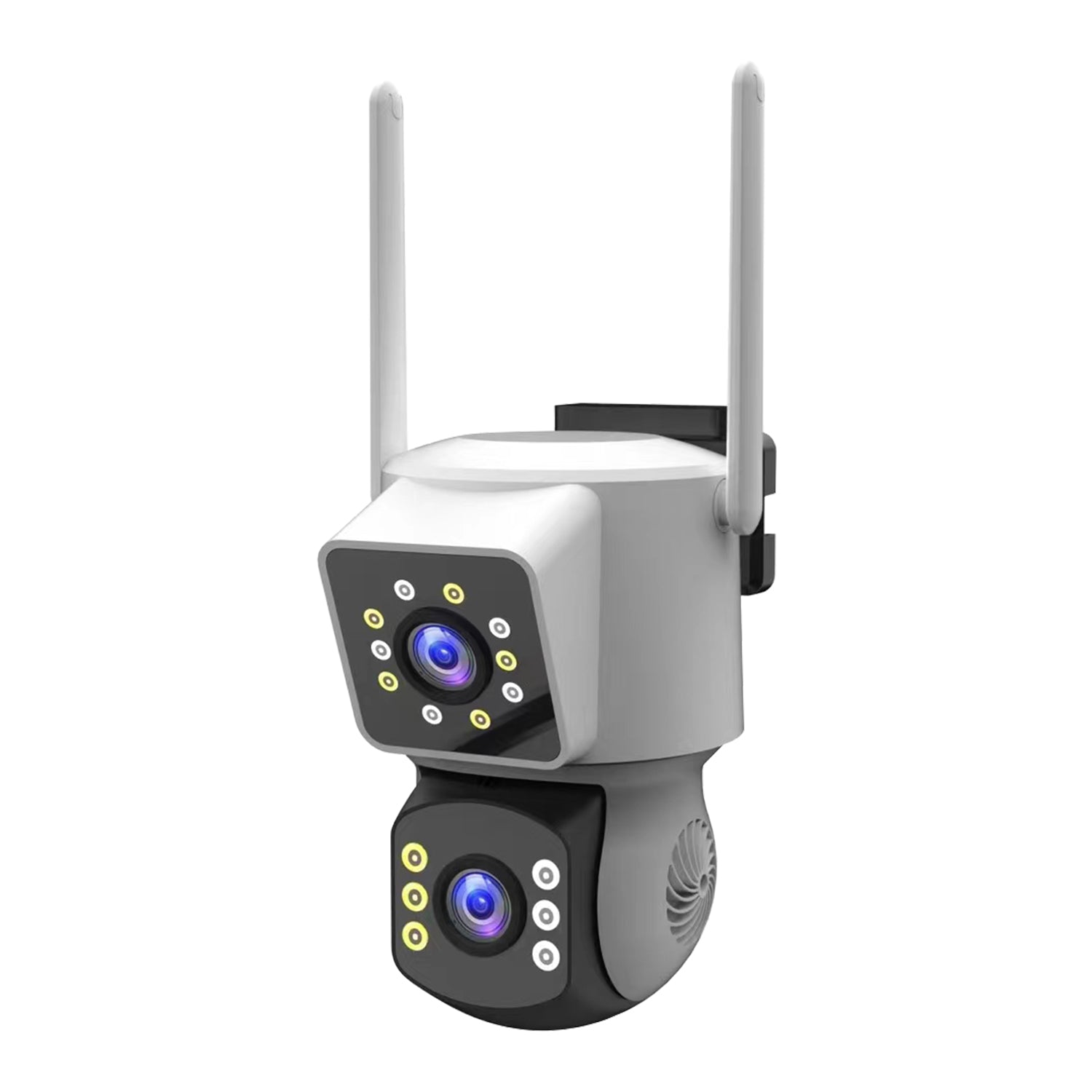 P004 Dual Screen 2 Lens outdoor Wifi IP Security Cctv Camera motorized ptz cctv camera