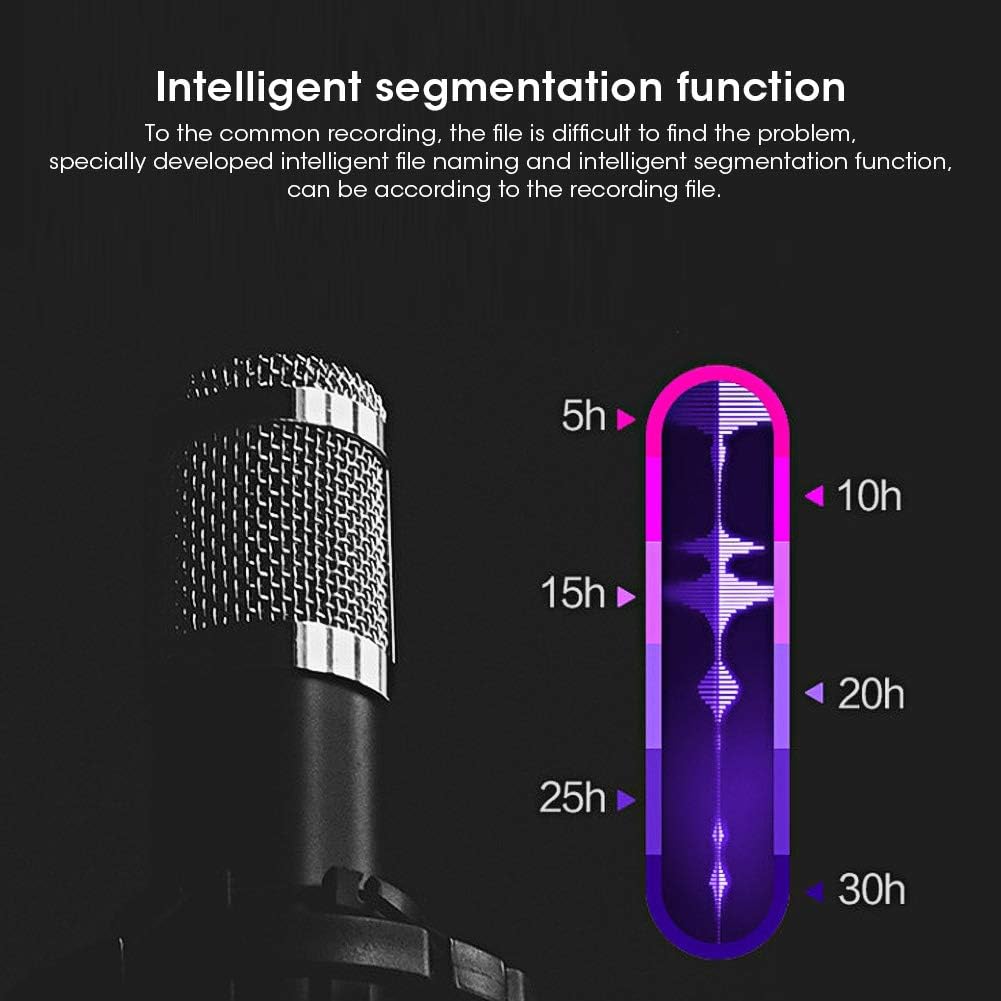 Appareil d'enregistrement Q70 avec support d'adsorption magnétique MP3 