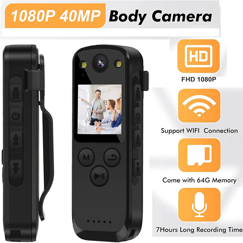 A31 1080p Law Enforcement Recorder With Audio And Fill Light Wifi Police Law Enforcement Recorder