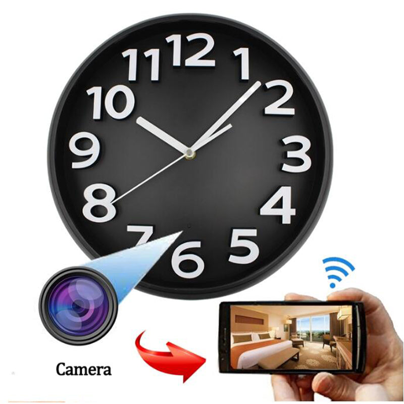 QZT W400 Hd 1080p Wifi Caméra Espion Horloge Murale Cachée