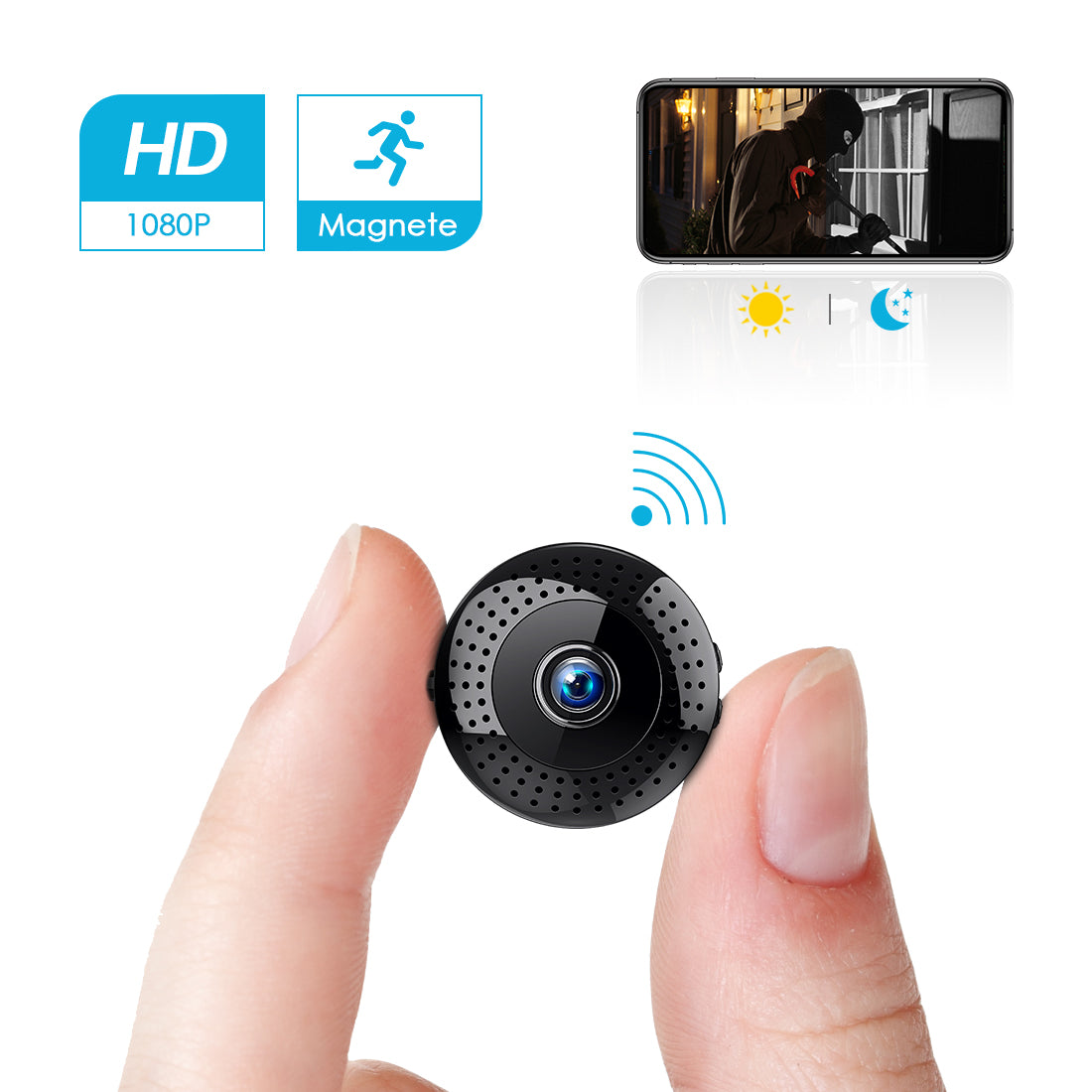 L27 Mini caméra cachée Vision nocturne Full Hd 1080p caméra espion Wifi sans fil 