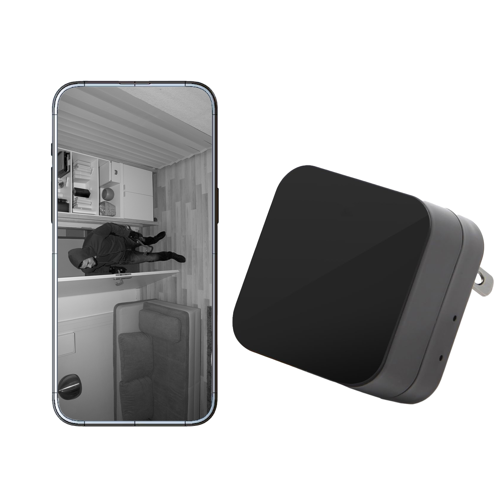 Mini spy camera with audio and night vision