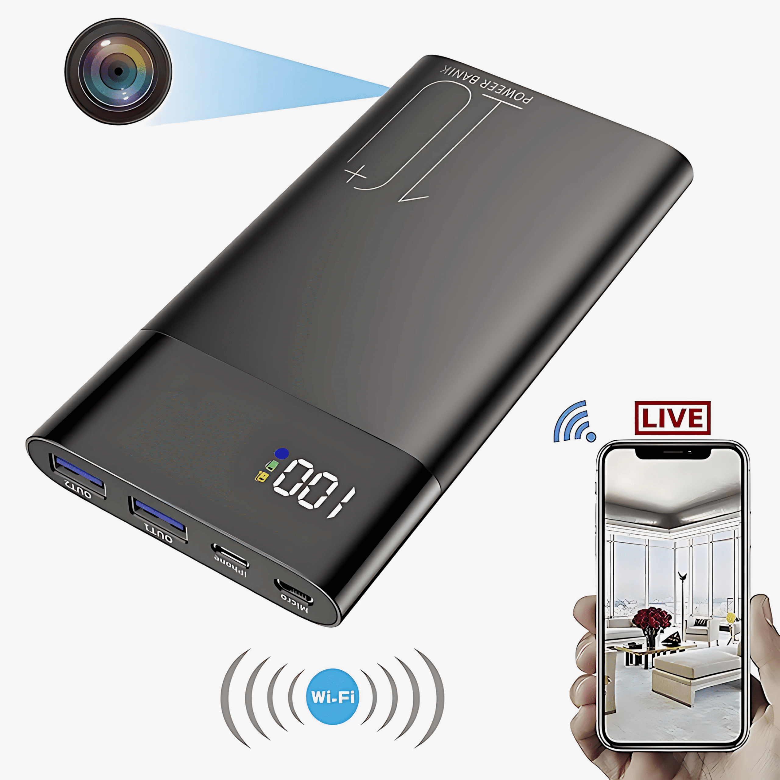 Glass Hidden Camera