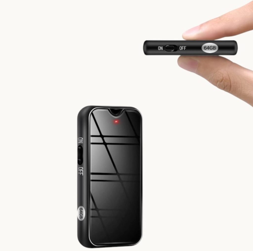Mini Magnetic Voice Recorder with 64GB and Direct OTG File Access