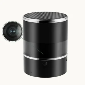 WiFi Hidden Camera in Bluetooth Speaker with 1080p Remote Rotating Lens