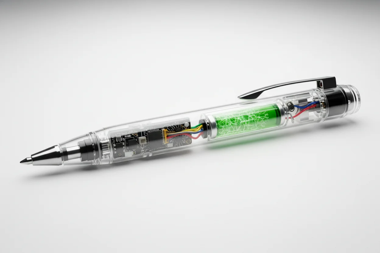 Micro battery in spy pen