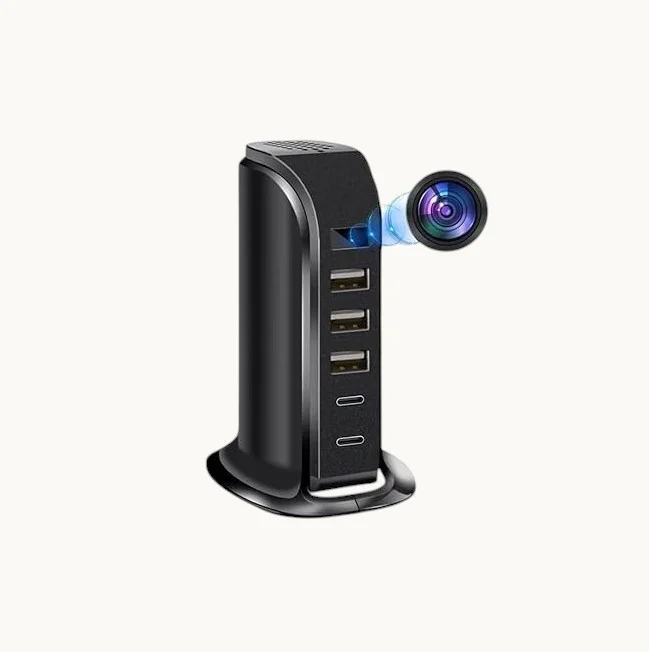 5-Port-USB-Ladegerät-Hub-WiFi-Spionkamera-Hauptgerät