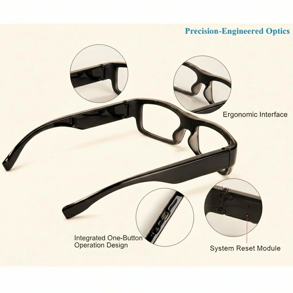 covert surveillance glasses office meeting negotiation evidence