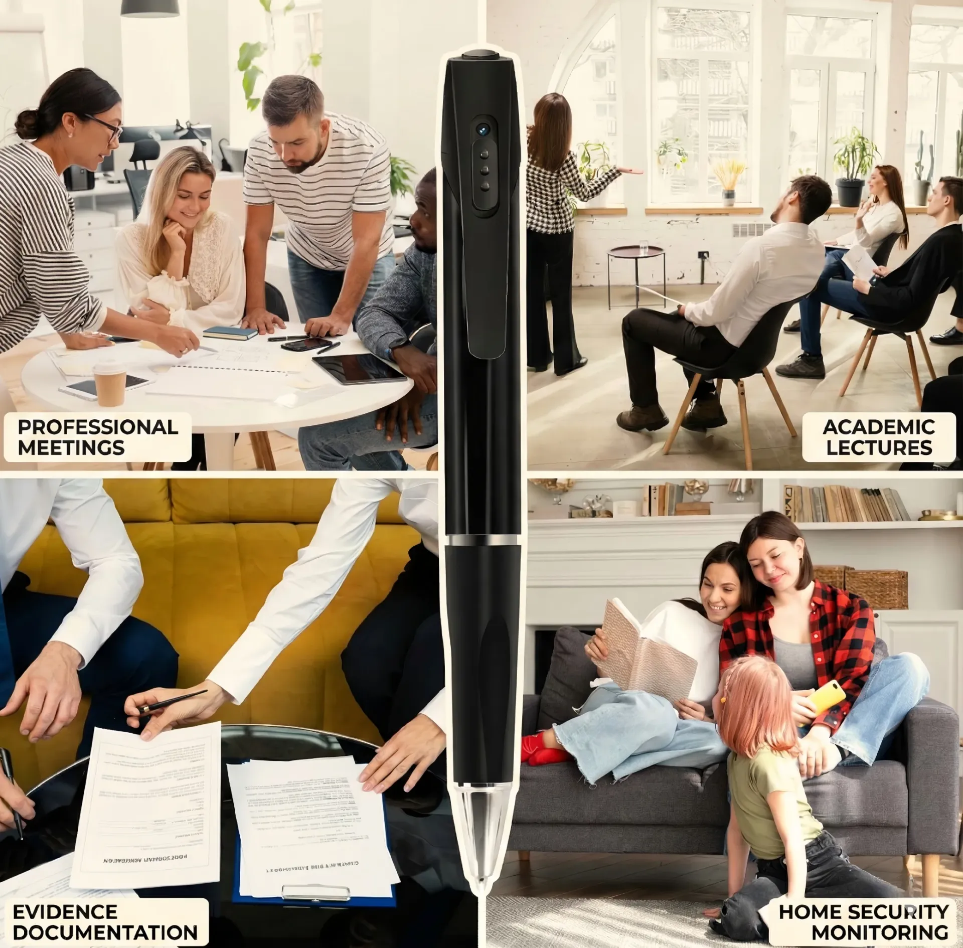 Portable body camera pen for lectures