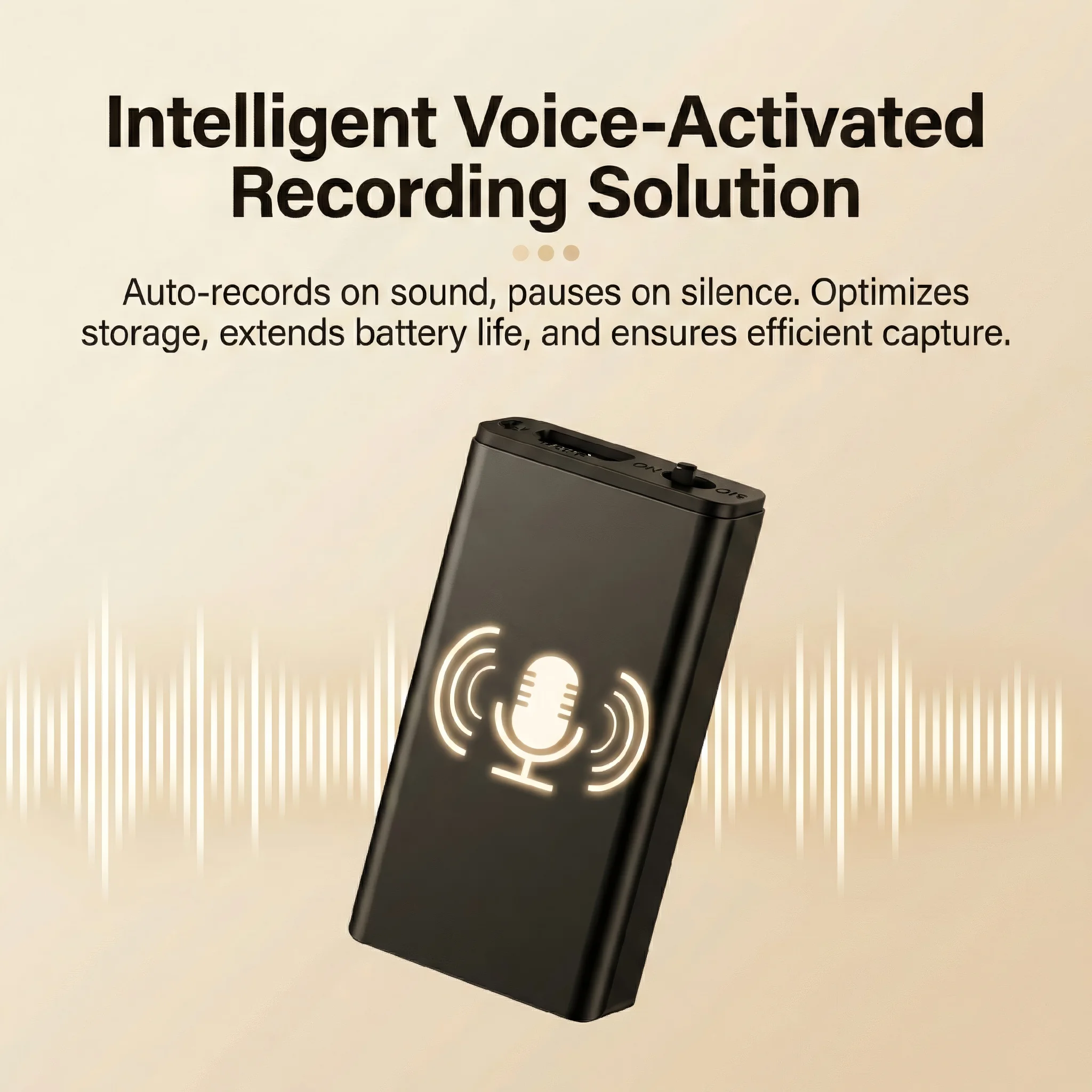 QZT professional digital audio recorder slim voice activated design
