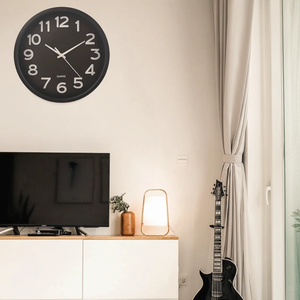 Clock camera living room security application