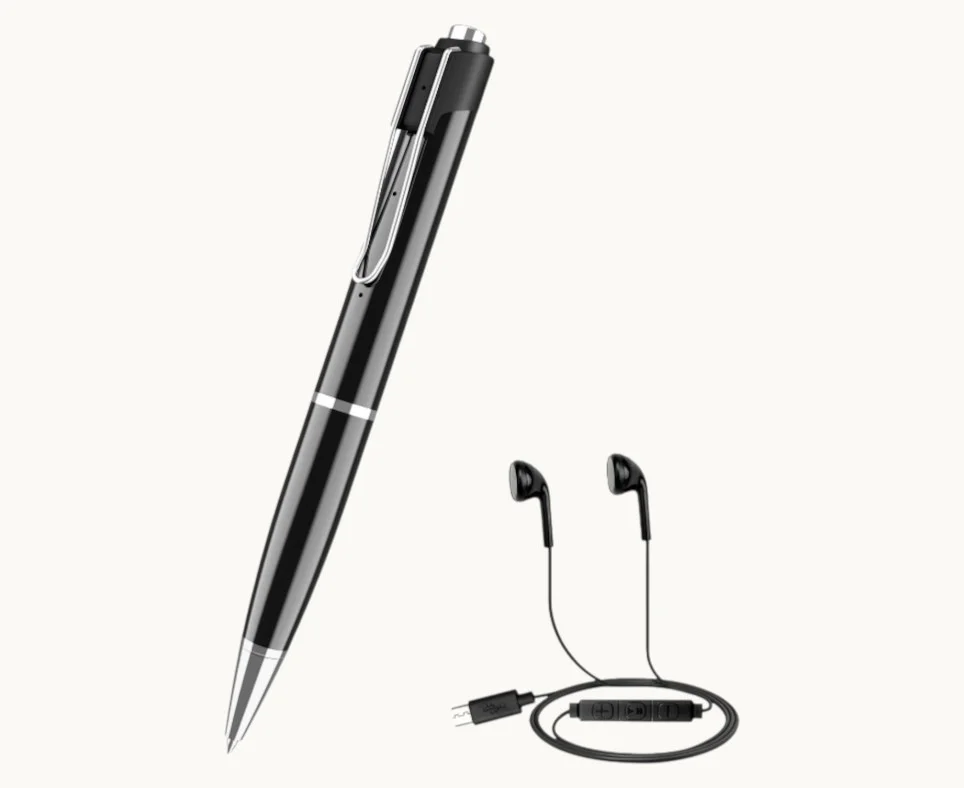 Penna spia nascosta con telecamera 1080P, foto e audio da 12 MP (W9) (Modello: W9)