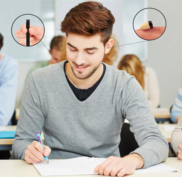 Covert 4K WiFi Exam Camera Kit with Two-Way Audio Earpiece (Model: A1W)