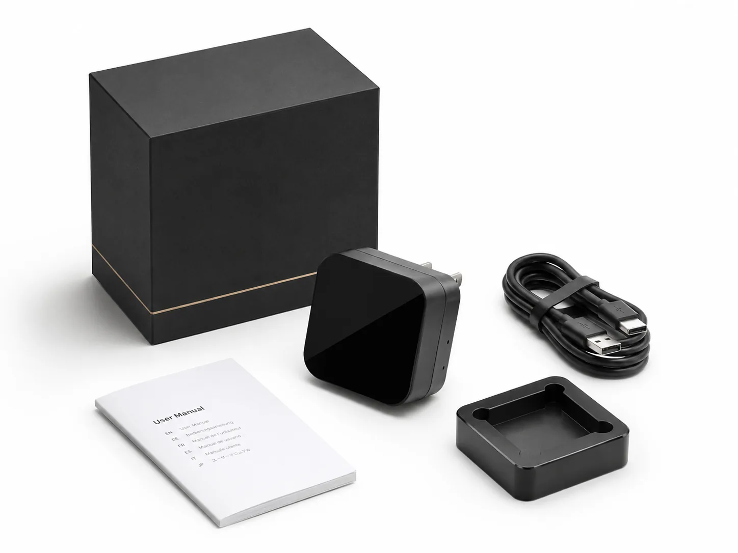 QZT WiFi USB charger hidden camera package with cable manual and accessories