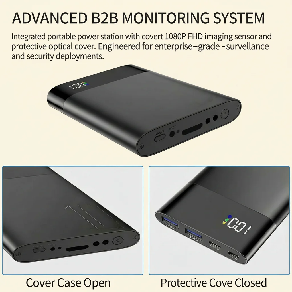 covert camera power bank hidden lens case