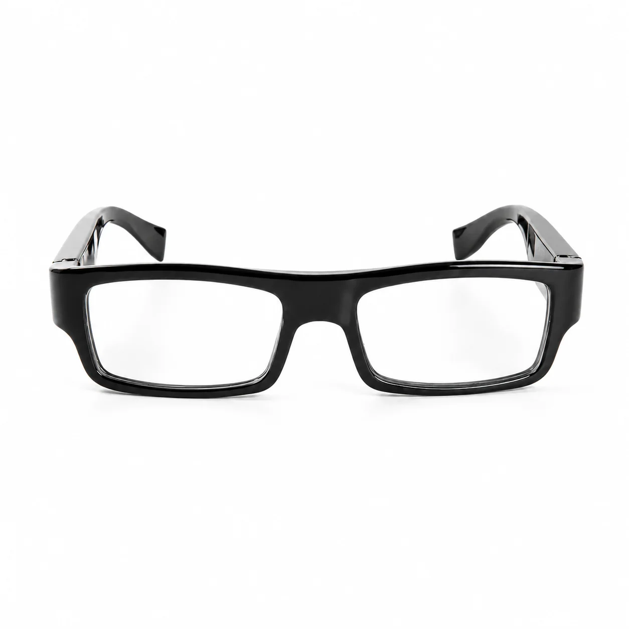 Vue de face des lunettes caméra HD discrètes QZT