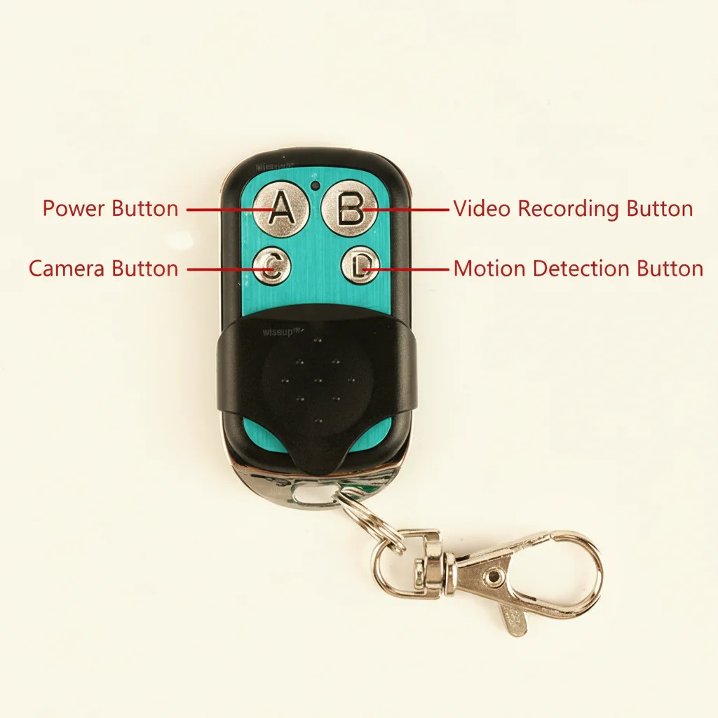 1080P DIY Spy Camera Module with 12-Hour Battery & Remote Control (Model: S80)