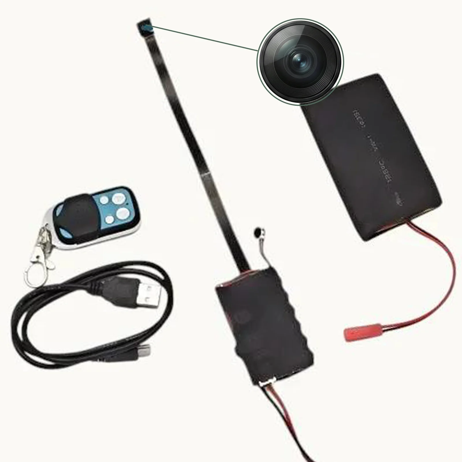 DIY spy cameras module 1080p remote control 12hr battery