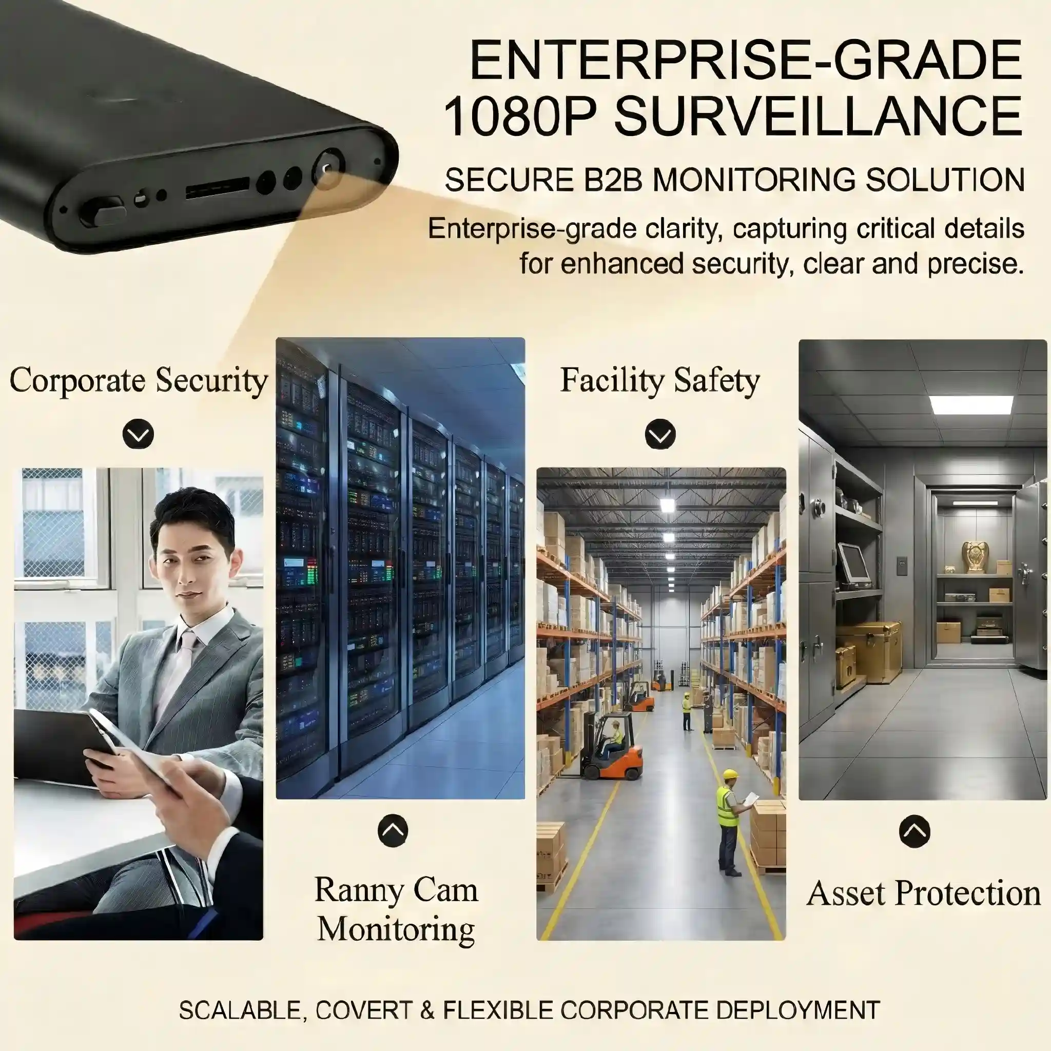Power Bank Hidden Camera with 1080p Full HD Video and Night Vision (Model: H3)