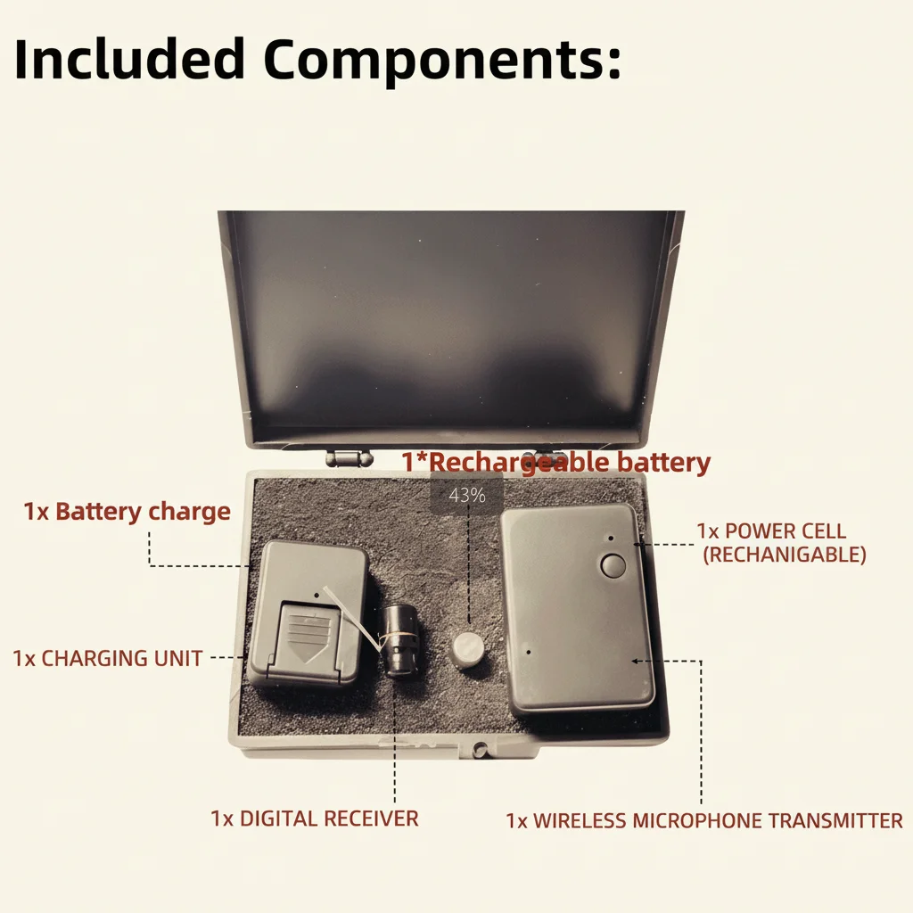 Invisible Spy Earpiece: Micro Bluetooth Kit for Covert Communication (Model: Exam Set)