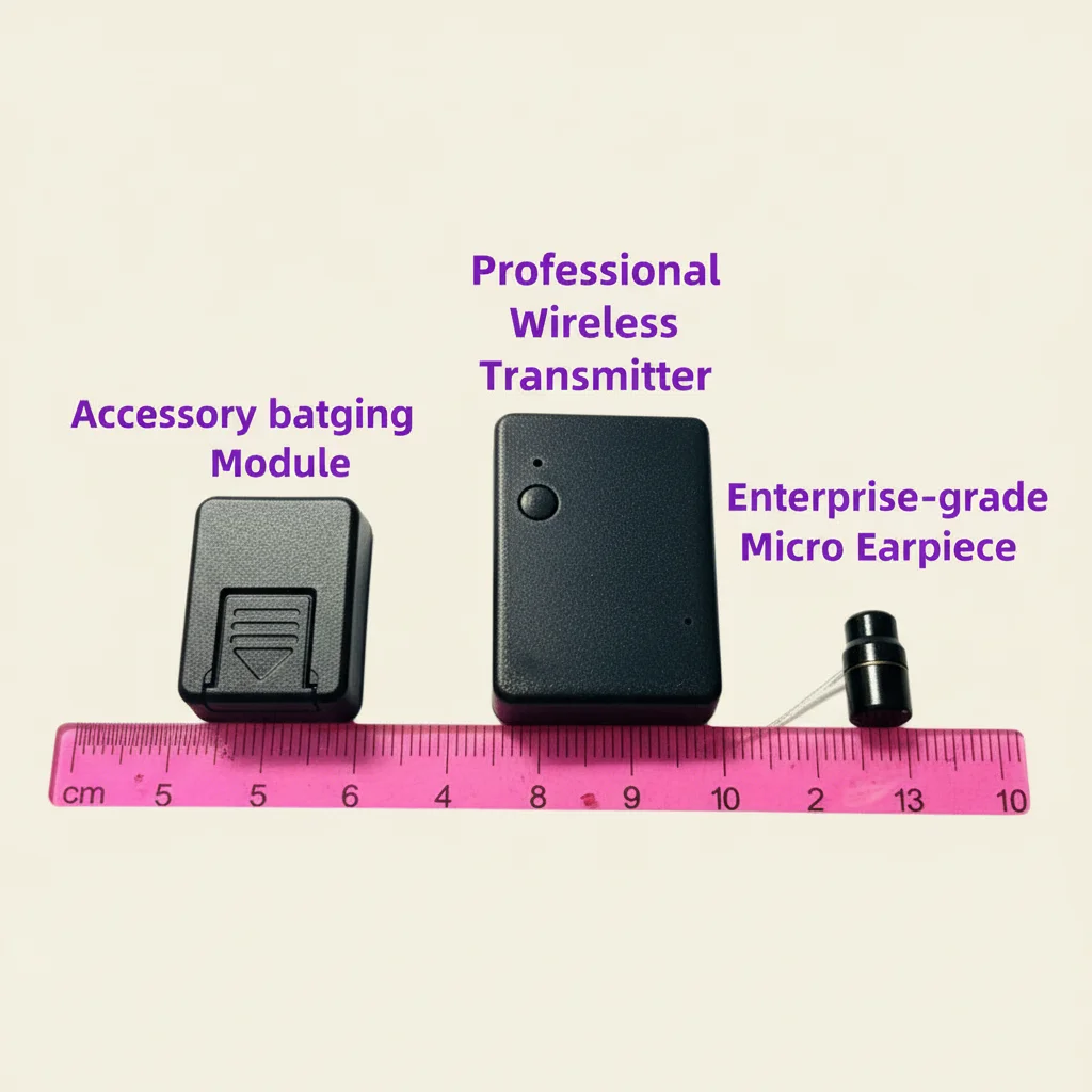Invisible Spy Earpiece: Micro Bluetooth Kit for Covert Communication (Model: Exam Set)