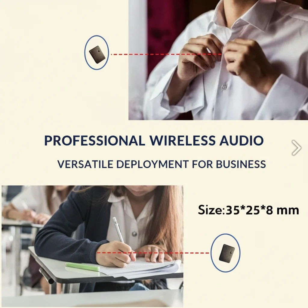 Invisible Spy Earpiece: Micro Bluetooth Kit for Covert Communication (Model: Exam Set)