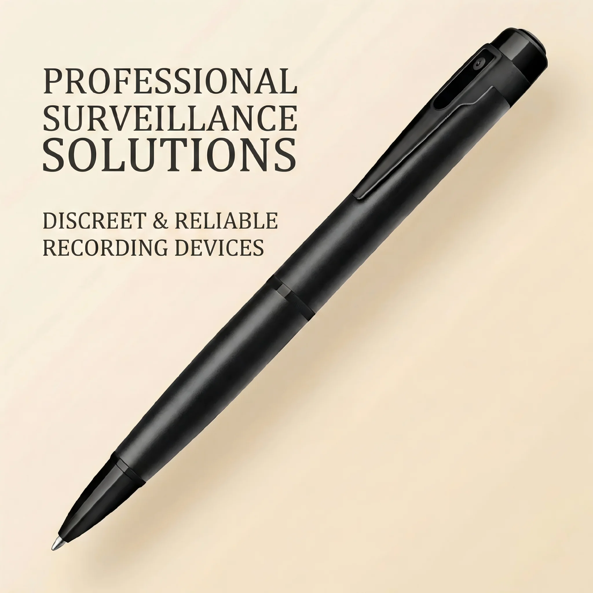 Professional covert recording pen for targeted staff training documentation in retail environments