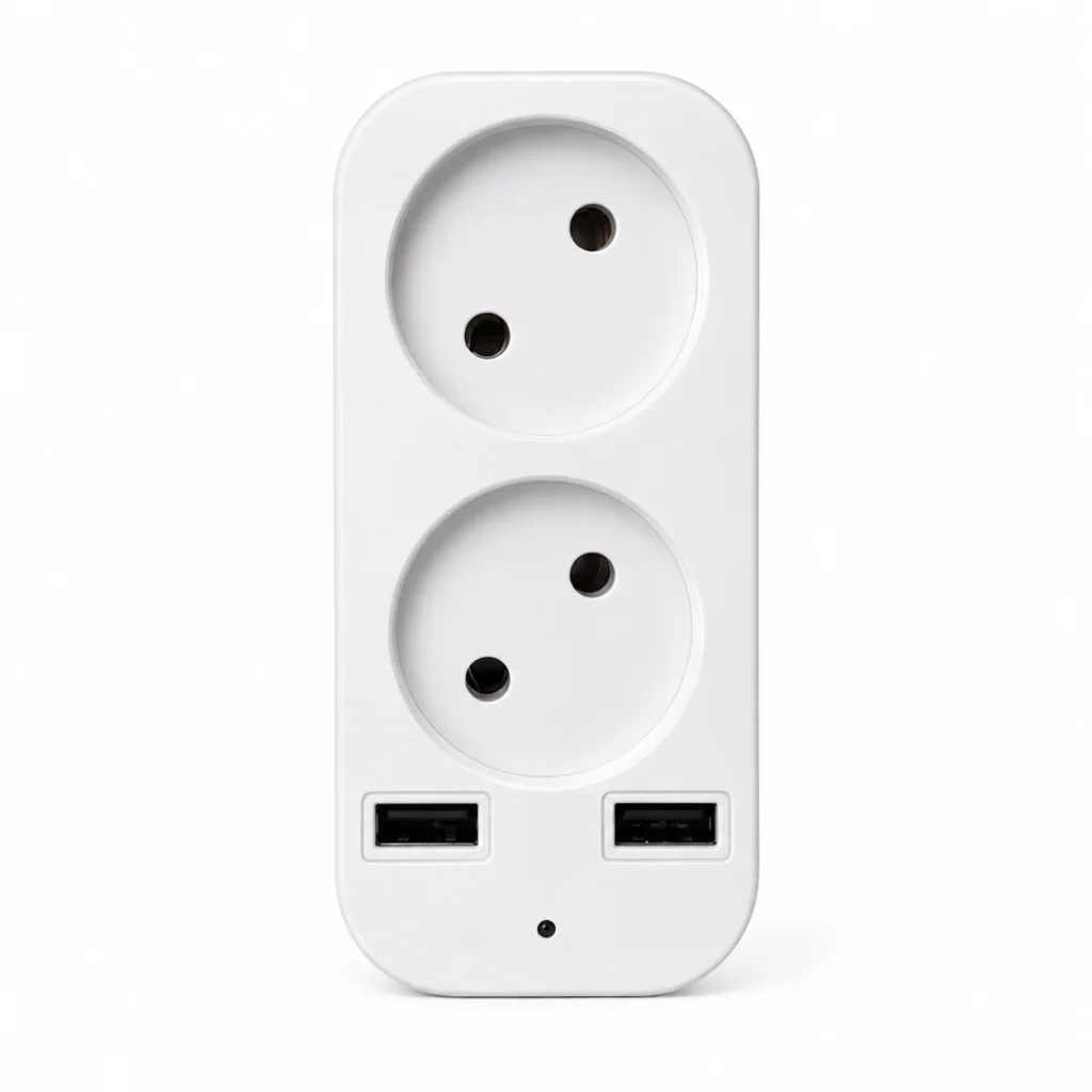 Cámara Oculta WiFi Portátil QZT S3 en Adaptador de Enchufe UE