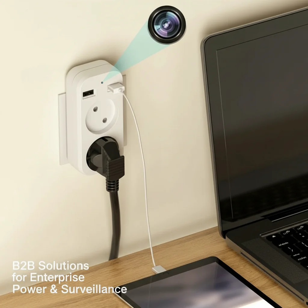 Discreet EU Plug Socket & Charger WiFi Spy Camera | 4K Live View, 1080P Recording (Model: S3)