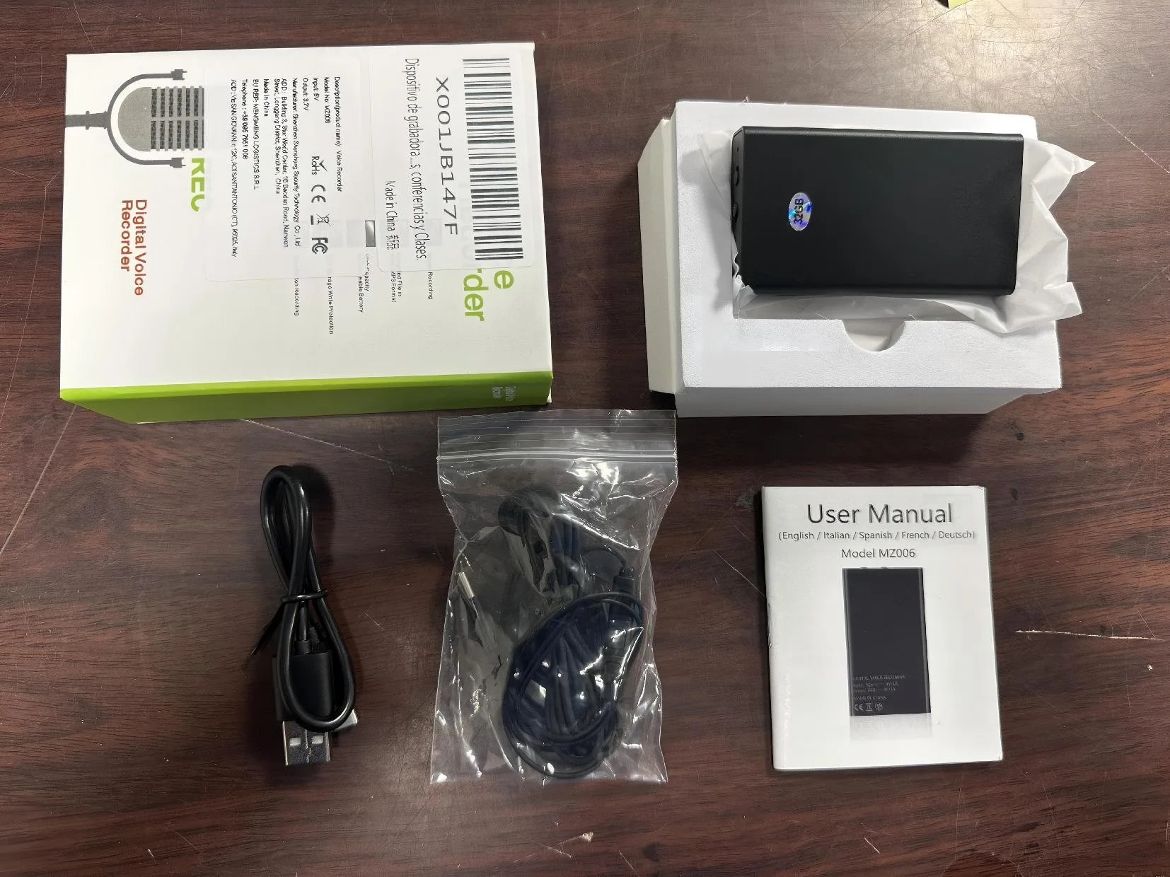 QZT MZ006 package contents