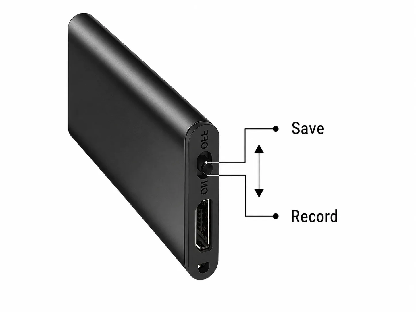 QZT Q1 mini voice recorder record and save switch