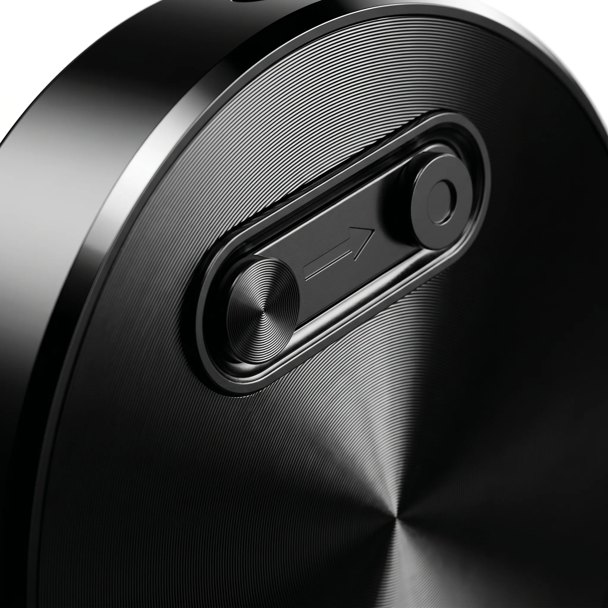 Q37 round mini voice activated audio recorder close-up detail