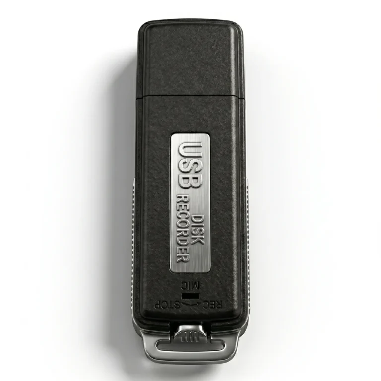 QFRR003 USB disk voice recorder with portable storage body front view