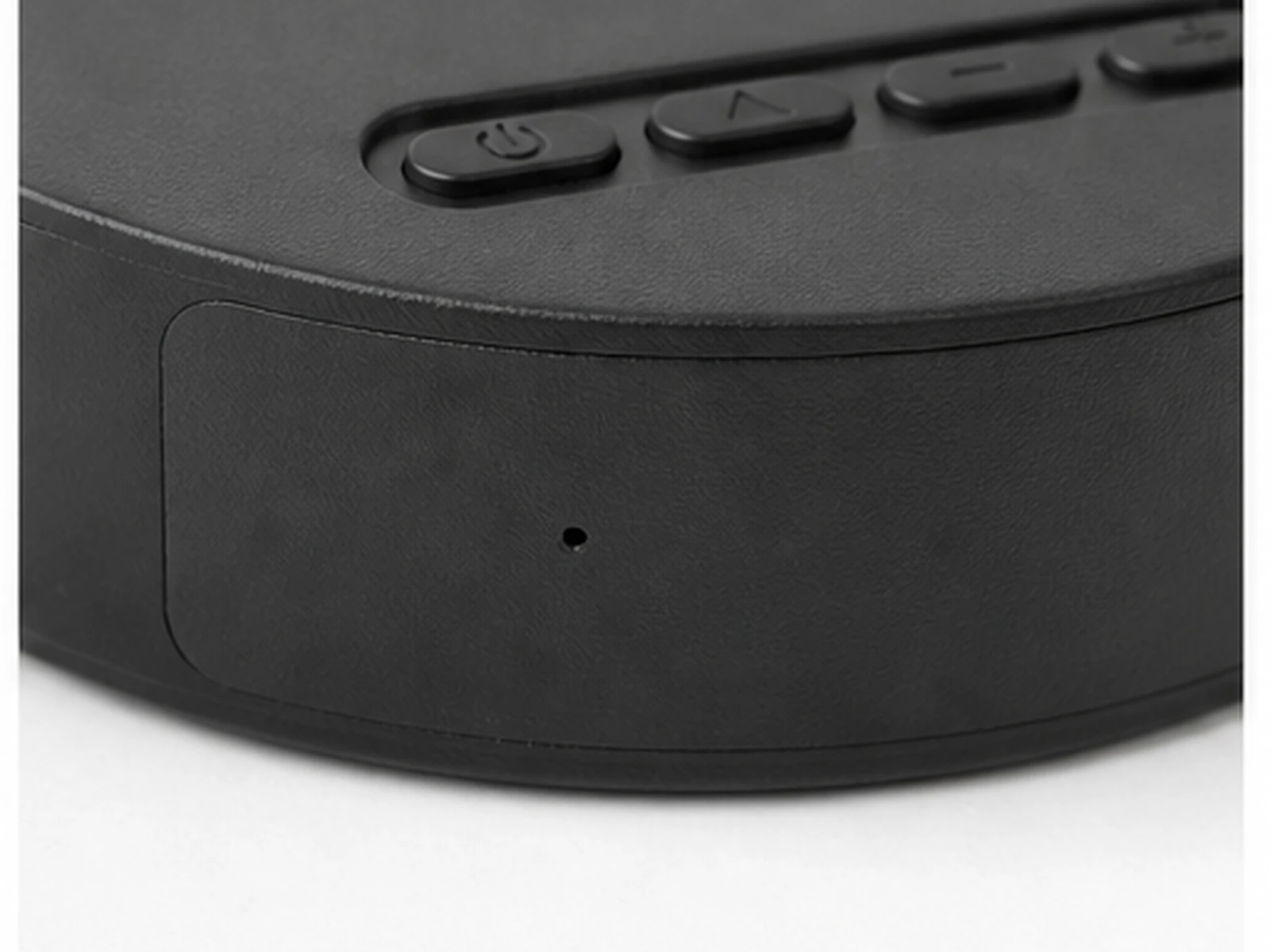 Tuya Round Desk Box Hidden Camera pinhole lens close-up