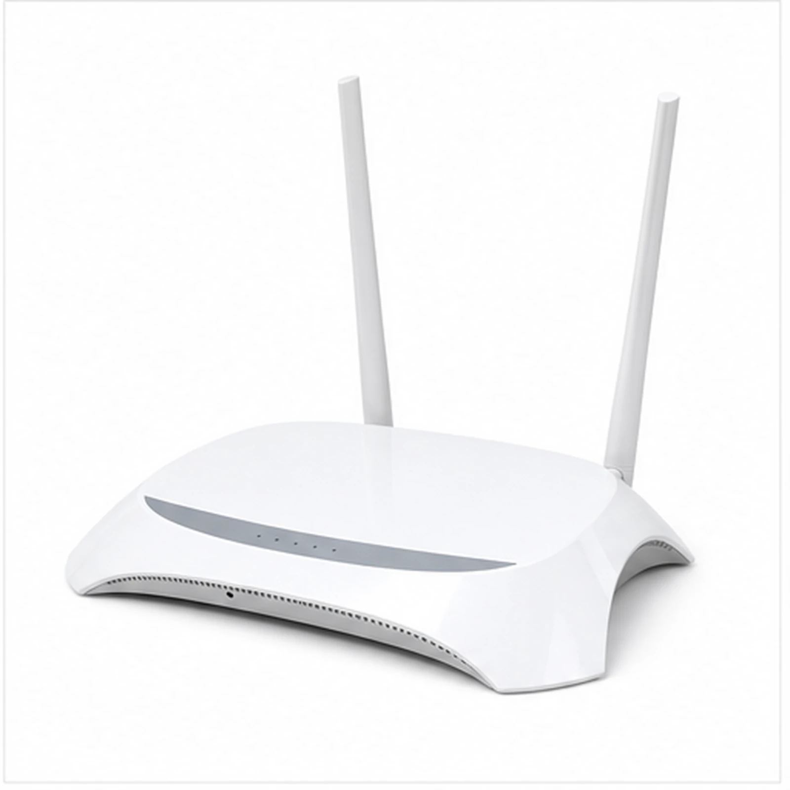 Tuya WiFi Router Hidden Camera angled side view on white background