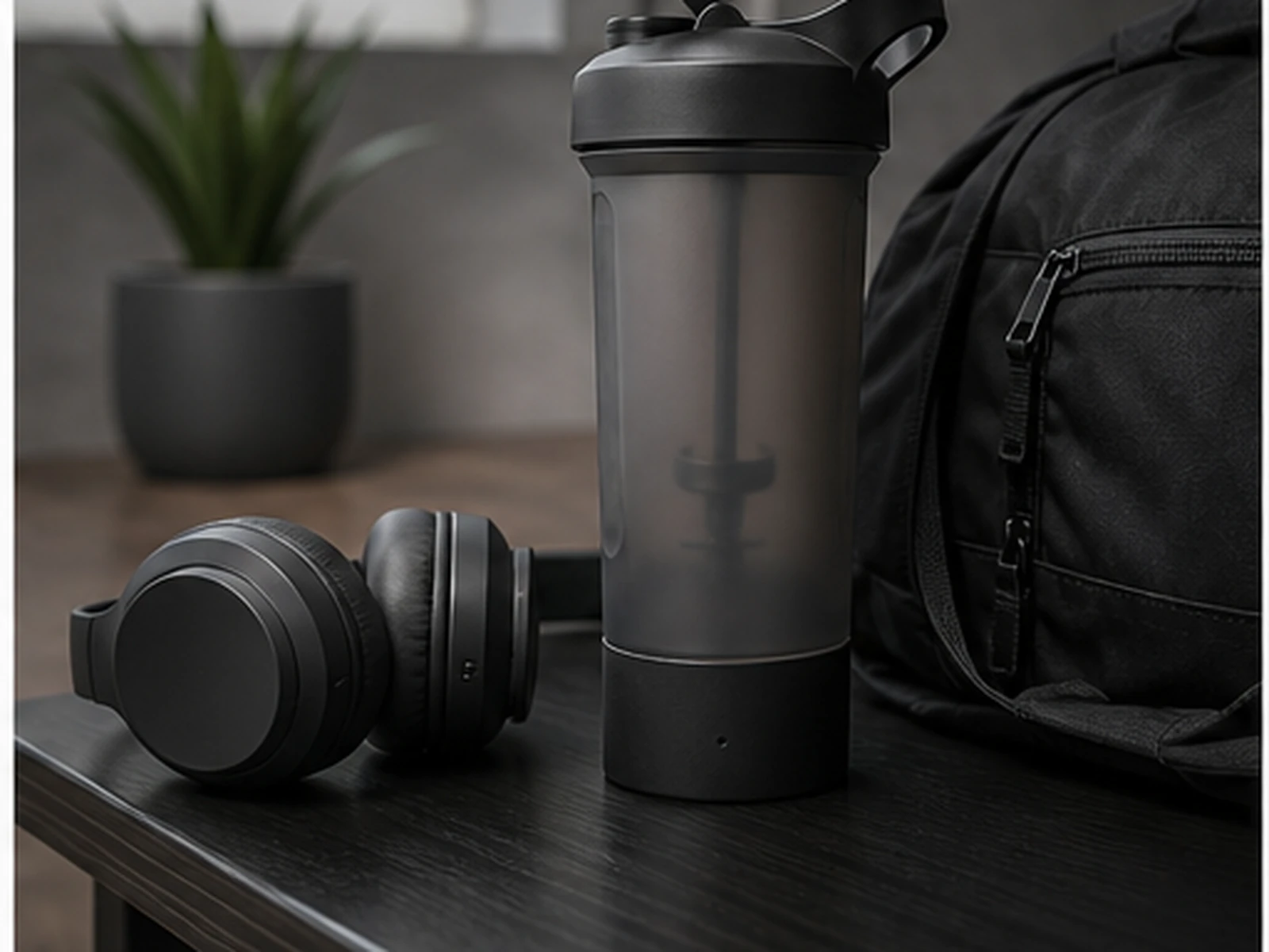 Tuya Shaker Bottle Hidden Camera placed in a realistic indoor setting