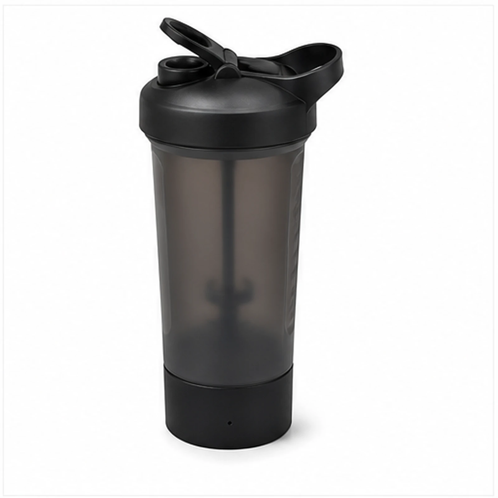 Tuya Shaker Bottle Hidden Camera angled side view on white background