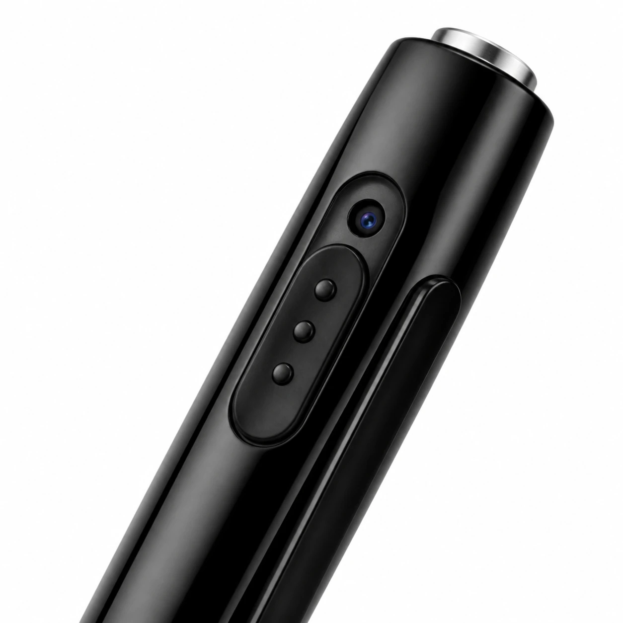QZT W8 spy pen camera lens close up